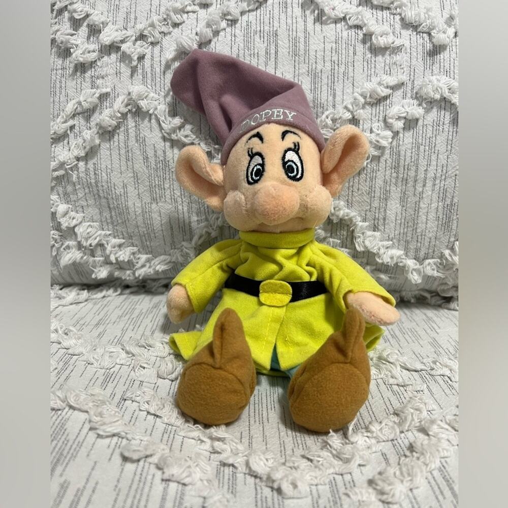 Disney Mini Bean Bag Dopey Snow White Dwarf Stuffed Plush